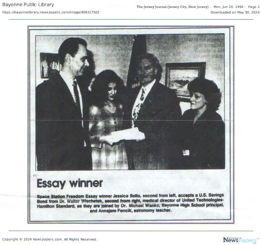 Time Capsule: June 20, 1994 “Essay Award”